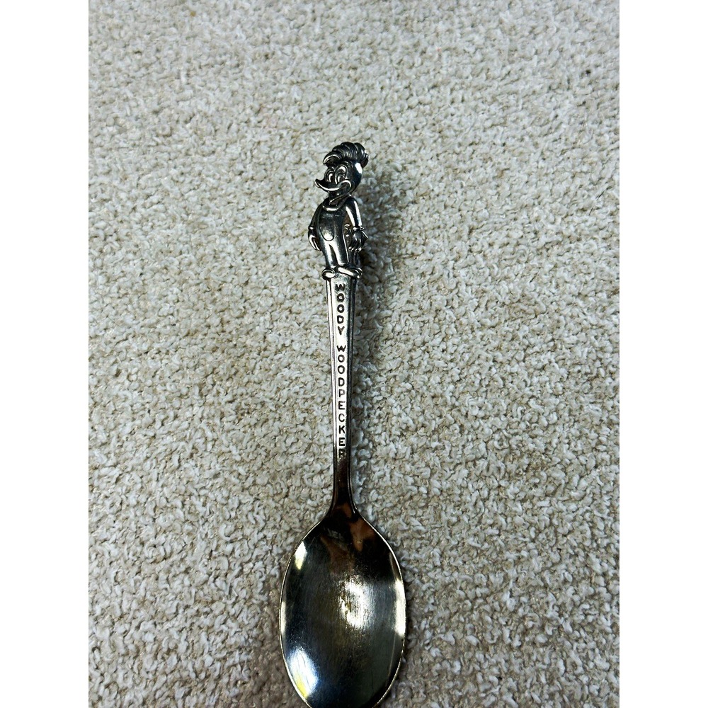 Vintage Woody Woodpecker Spoon Silver Plated Old Company Plate WLP